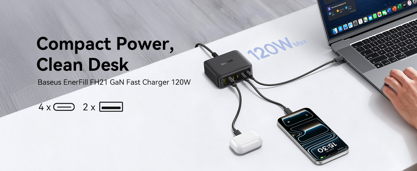 Baseus 120W Desktop Charger