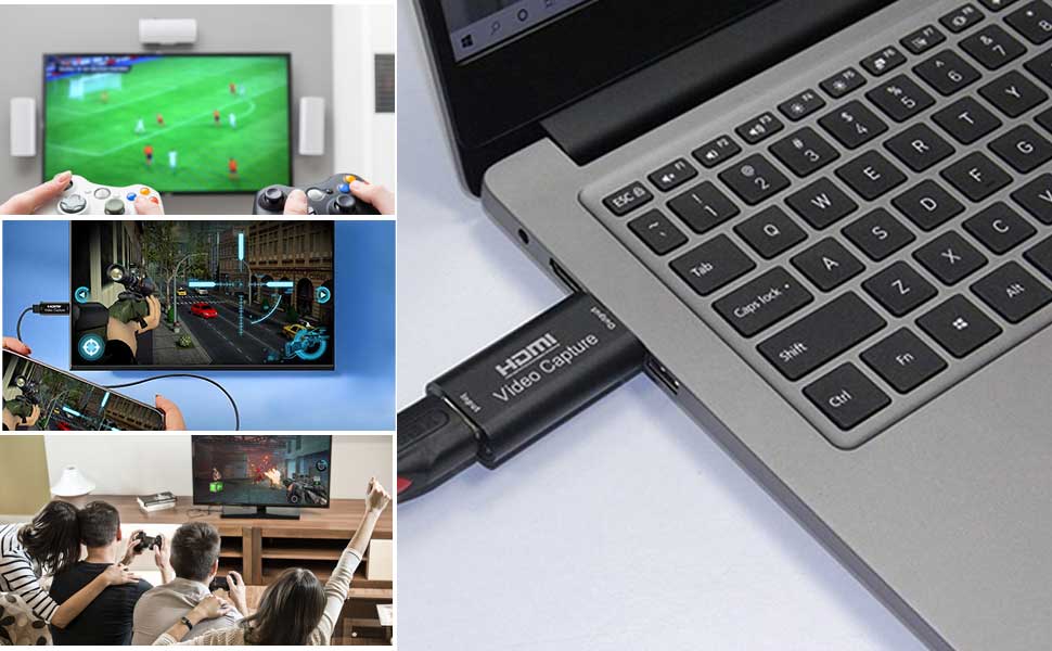 4K HDMI Video Capture Card Game Audio Adapter HDMI USB Stream Live Broadcast Video Conference