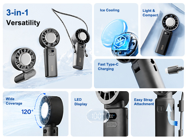 Portable Handheld Fan Sothing Engine Ice-Z