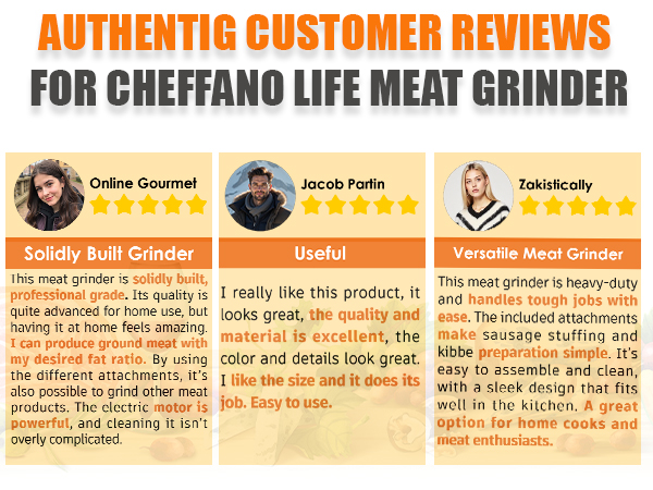 cheffano life meat grinder electric for home use