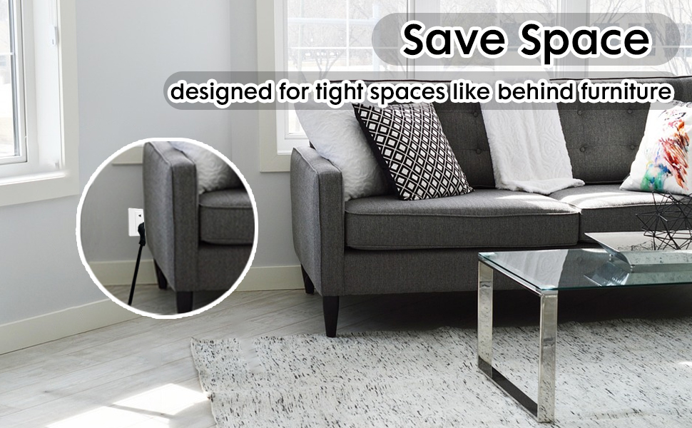 flat plug extension cord