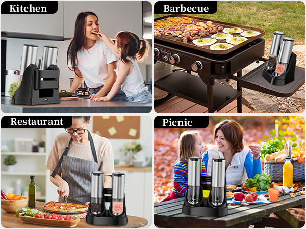 salt and pepper grinder set pepper grinder electric salt grinder