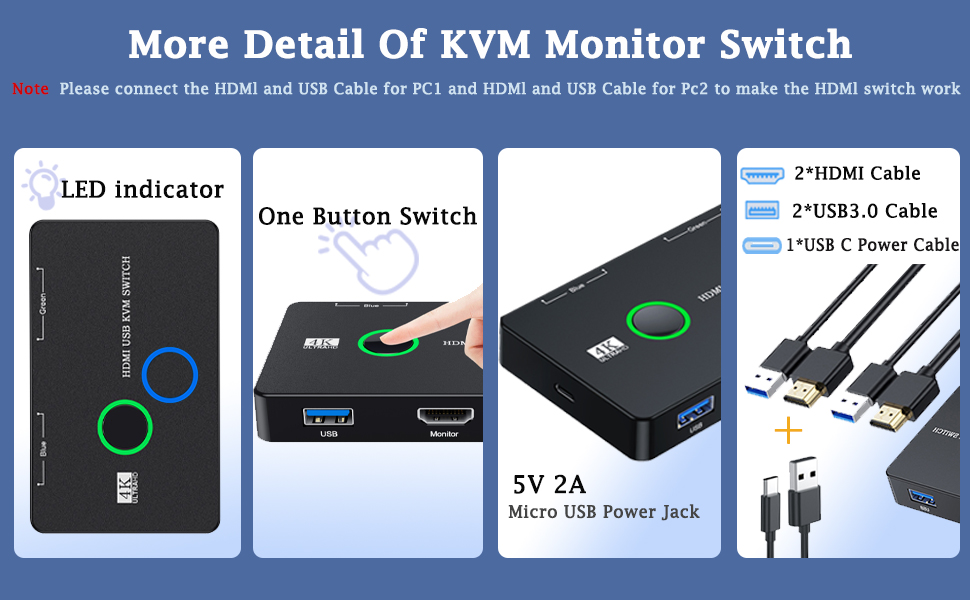 kvm switch 1 monitor 2 computers