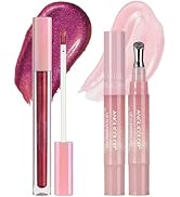 Anglicolor Chameleon Lip Gloss &amp; Lip Cleansing Gel Set,02 CELESTIAL DANCE | Hydrating Lip Gloss w...