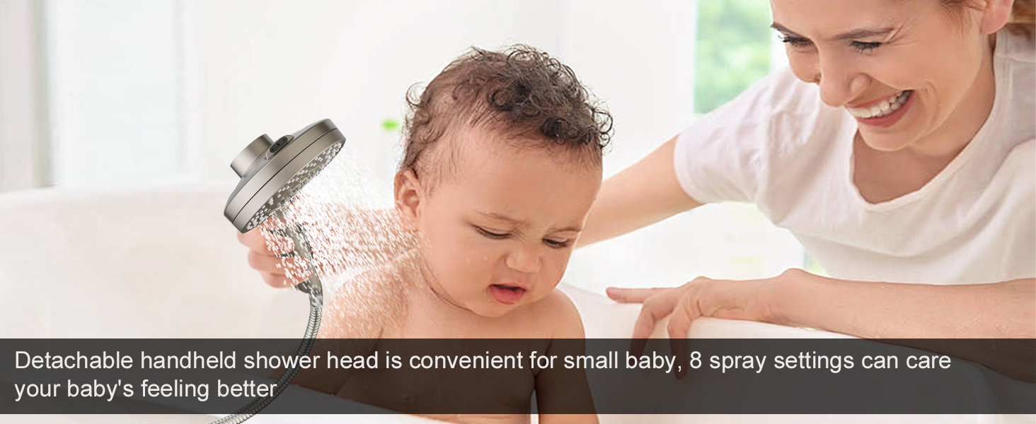 shower heads with handheld spray combo