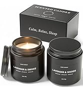 Scented Candles for Men, BOYUJK Candles for Home Scented, Scented Candle Set for Stress Relief an...