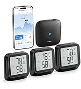 X-Sense WiFi Hygrometer Indoor Humidity, Smart Hygrometer Thermometer with App Notification, Temp...