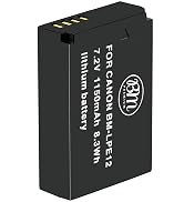 BM Premium LP-E12 Battery for Canon EOS-M, EOS M2, EOS M10, EOS M50, EOS M50 Mark II, EOS M100, E...