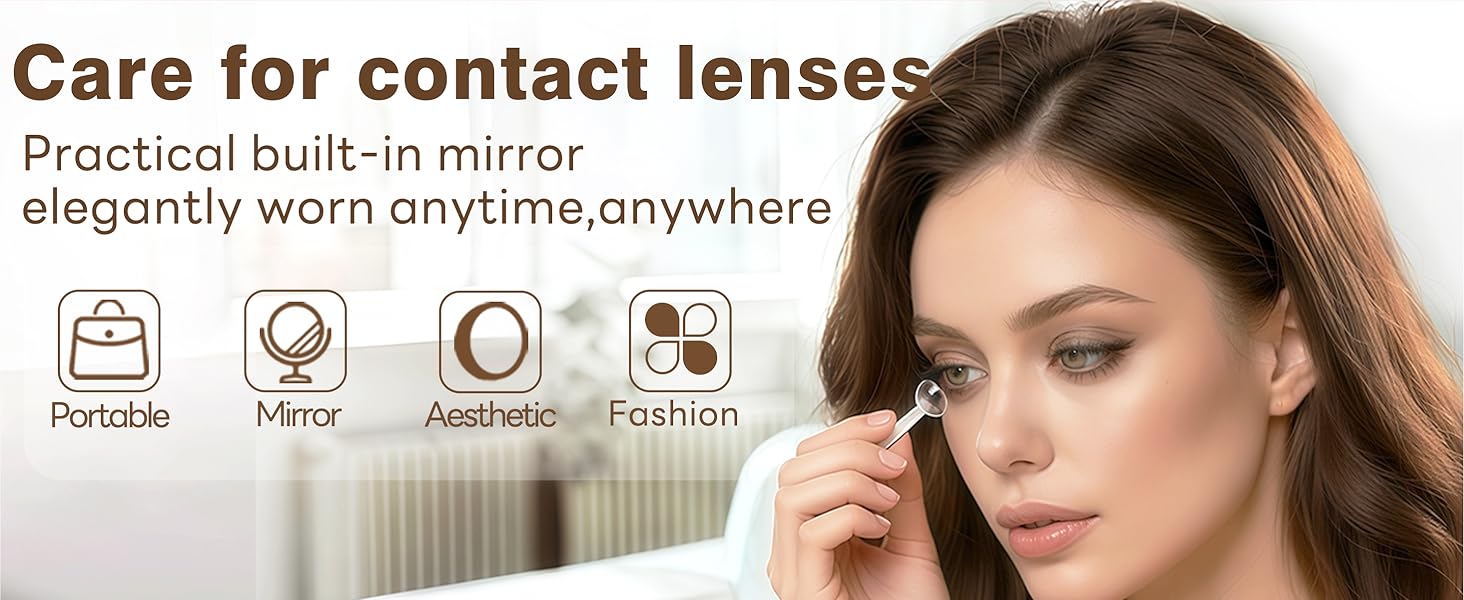 contact lens case, travel contact case, cute contact lens case