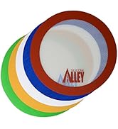 Non-stick Mat Pad [5 Fun Colors] - Silicone Rolling Baking Pastry Placemat Large Round 9.5" - (Va...