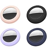 TEAMOLA Case Compatible with Airtag, 4pcs Silicone Adhesive Airtag Case Holder for Airtags Access...