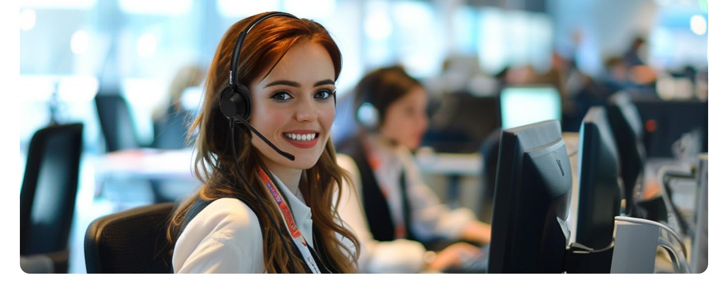 headset with microphone for pc, noise cancelling headset, office headset with mic noise cancelling