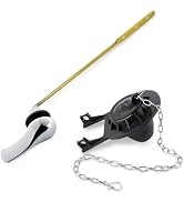 iFealClear Universal Toilet Handle Replacement Kit Front Mount with 2-Inch Rubber Toilet Flapper ...
