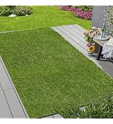 Artificial Grass Turf Rug Grass Mat 3x5Ft Reusable Dog Pee Pads Potty Training Rug with Drai...