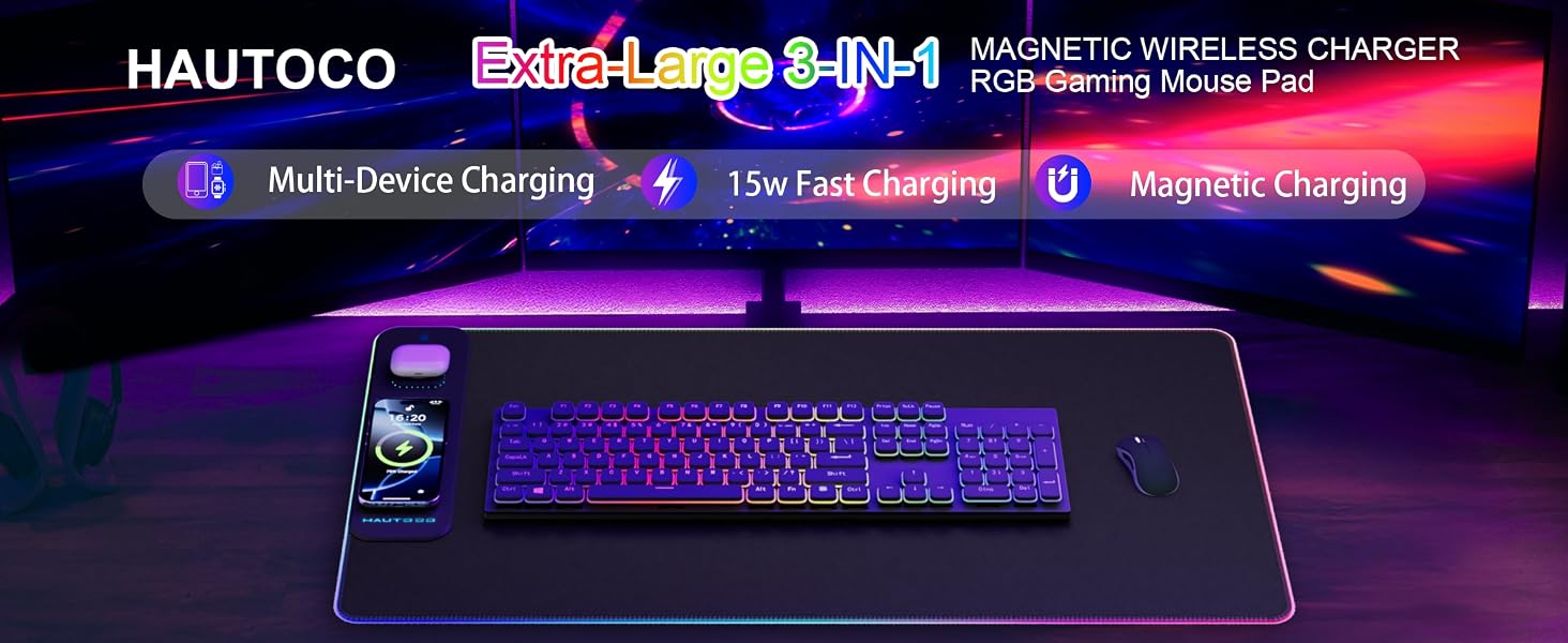 Wireless Charging Mouse Pad