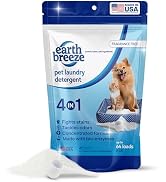 Earth Breeze Pet Laundry Detergent Powder 2lbs (64 Loads) | Powerful 4-in-1 Cleaner for Dog &amp; Cat...