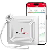 ThermoPro Bluetooth Thermometer Hygrometer, 260FT Range Temperature Sensor Greenhouse Thermometer...