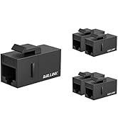 iwillink RJ45 Cat6 Keystone Coupler 5-Pack, Female to Female Cat6 Keystone Jack, UTP Keystone Cou...