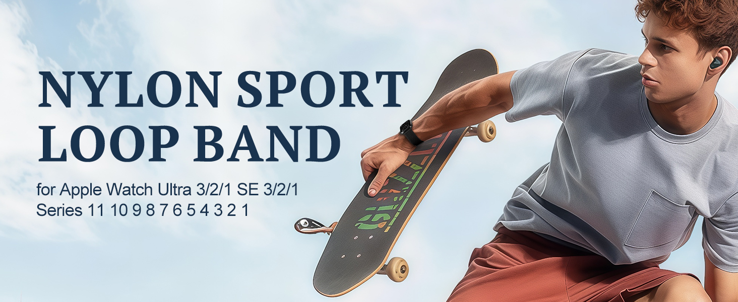 nylon sport loop band for apple watch band