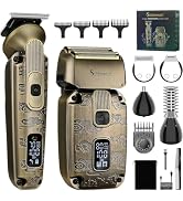 Scttomon Foil Shavers for Men Beard Trimmer Electric Razor for Men Bald Head Hair Shaving Kit Cor...