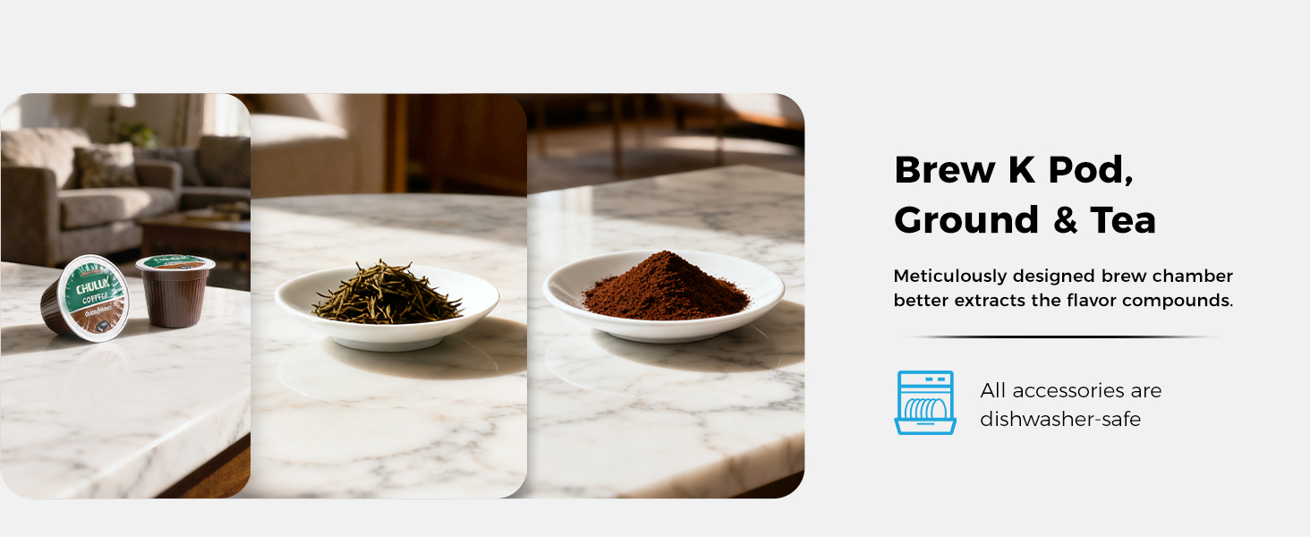 Brew K Pod, Ground &amp; Tea