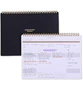 ZERONE CENTRE Productivity Weekly Planner - 54 Sheets Dashboard Spiral Deskpad Has 6 Focus Areas ...