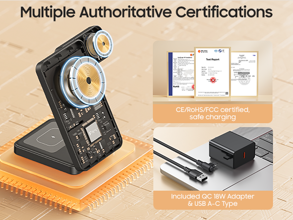3 in 1 wireless charger for samsung galaxy