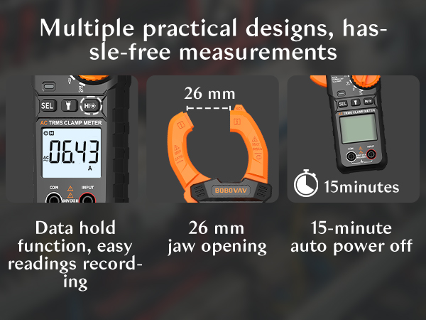 Multifunctional Designs of Amp Clamp Meter