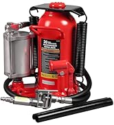 Torin Welded Pneumatic Air Hydraulic Car Bottle Jack: Aluminum Alloy Pump and Special Slow Releas...