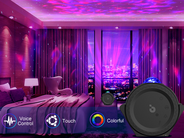 Galaxy Projector Star Night Light - 3-in-1 Moon Star Aurora Projector for Bedroom