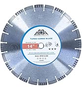 Benchmark Abrasives 14" Turbo Combo Diamond Blade with Steel Core, Saw Blades for Angle Grinder, ...