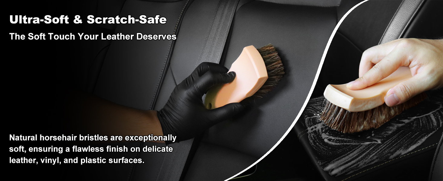 horse hair brush for car leather