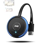 AIMIBO 4K Wireless Display Adapter 5G - Truly Plug &amp; Play HDMI Wireless Dongle, Casting Video fro...