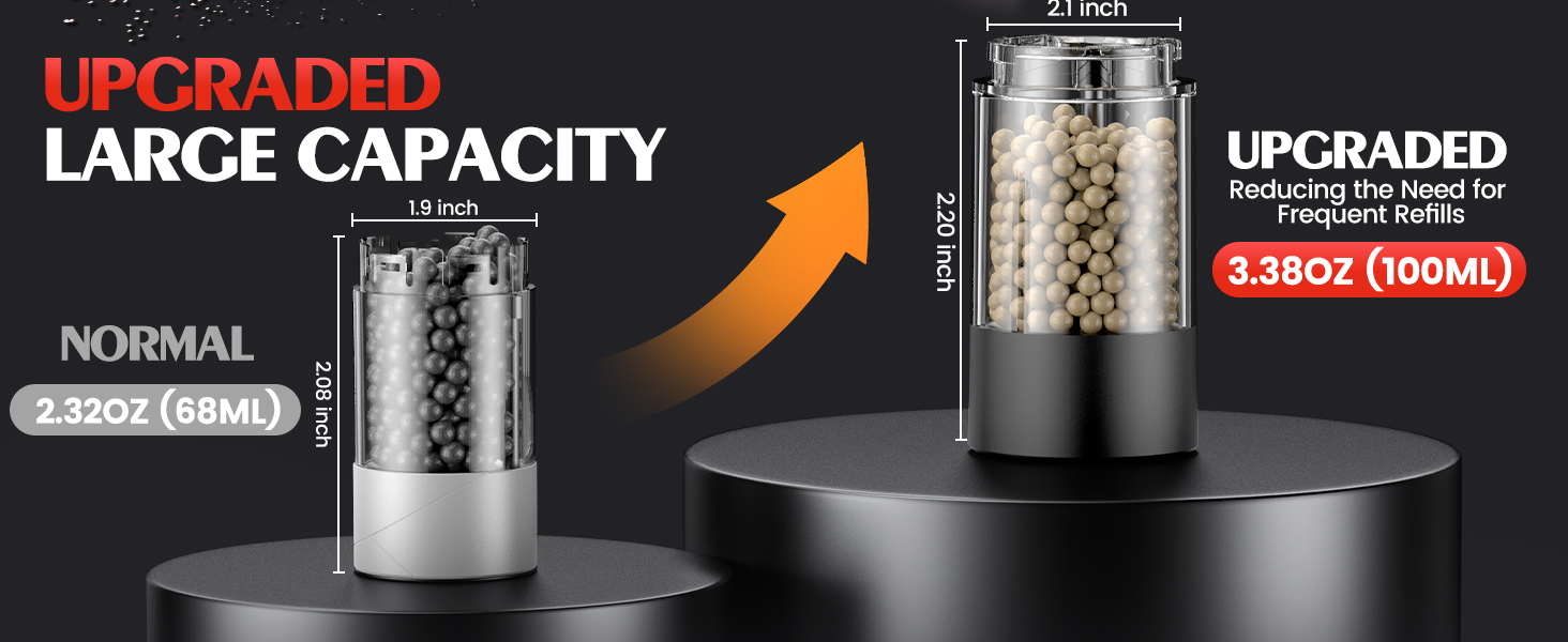 electric salt and pepper grinder set