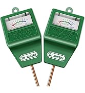 Dr.meter Soil Moisture Meter, 2 Packs Soil Test Kit for Garden Lawn Farm Indoor &amp; Outdoor Use - S...