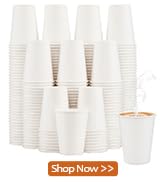 white paper cups