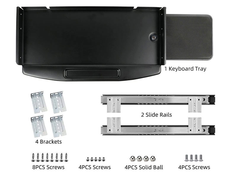  keyboard tray clamp under desk