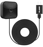 OLAIKE 16ft/5m Weatherproof Power Micro USB Cable with Charger Adapter for Blink 3rd Outdoor Came...