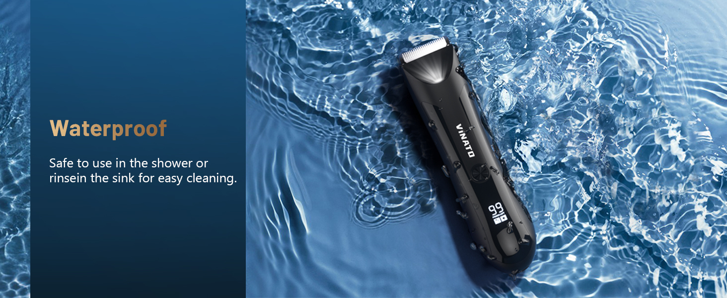 Waterproof Safe to use in the shower or rinsein the sink for easy cleaning.