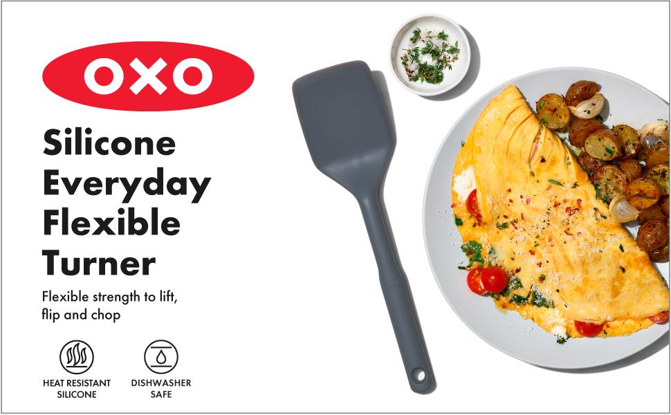OXO Good Grips Silicone Turner - Peppercorn