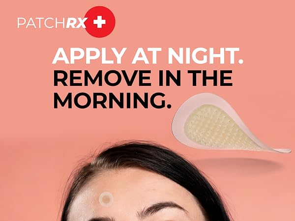 Apply at night. Remove in the morning.