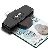 USB C DOD Military USB Common Access CAC Smart Card Reader and SIM Card Reader,Compatible with Ma...