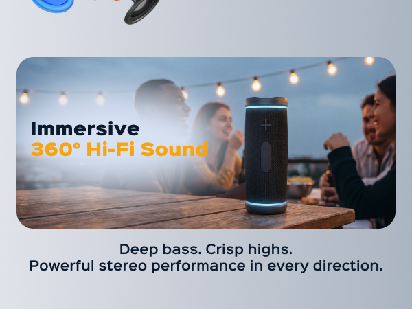 Immersive 360° Hi-Fi Sound