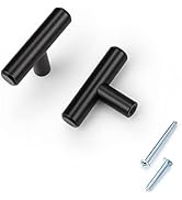 KNOBWELL 25 Pack Solid Stainless Steel Cabinet &amp; Furniture Pulls Solid Door Handle Sets, Modern C...