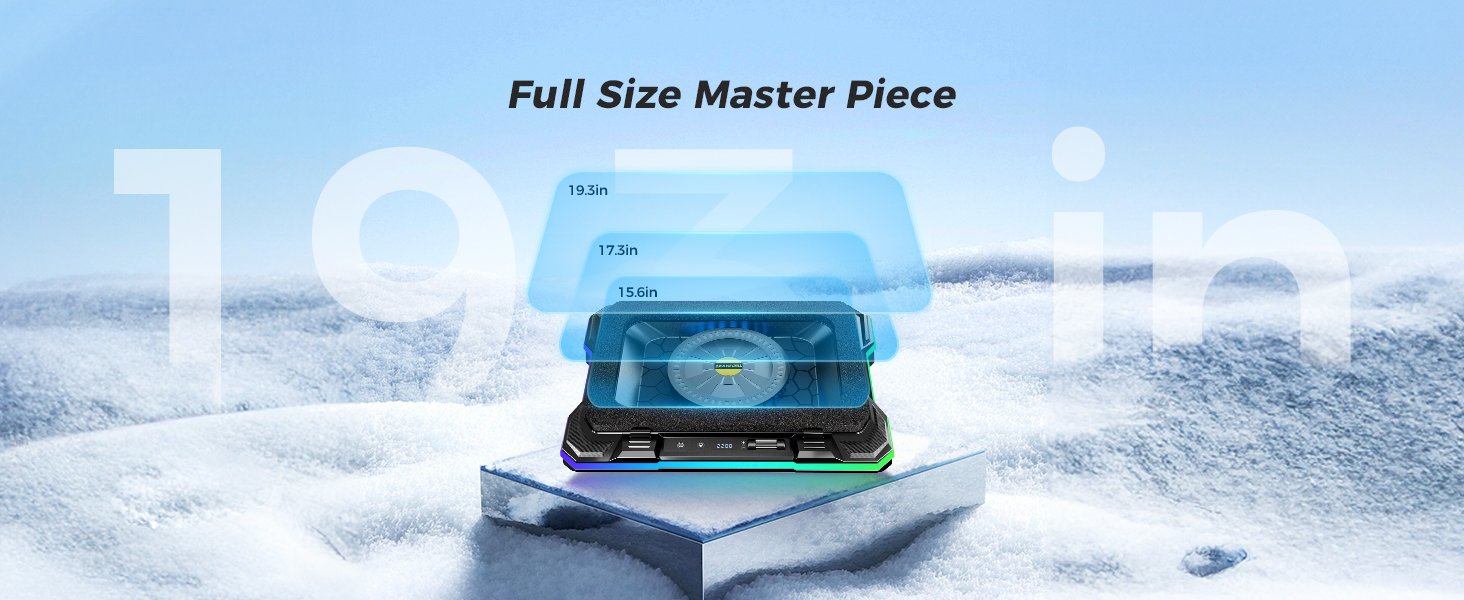 full size up to 19inch