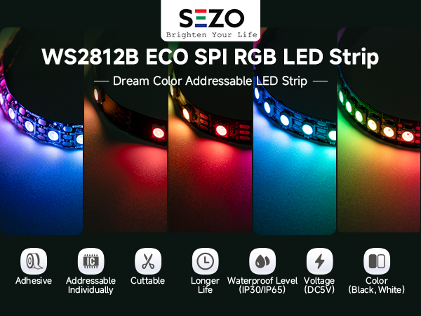 led strip,ws2812b,addressable les strips, ws2812b 144,ws2812b 300,ws2812b 100L,