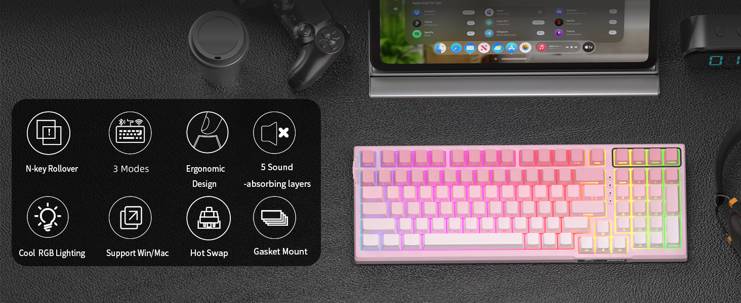 96 Percent Wireless Custom Keyboard