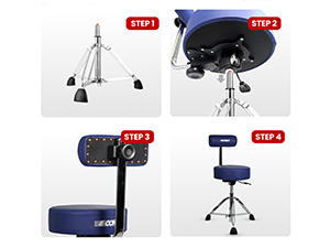 drum throne drum stool drummer seat round stool music chair