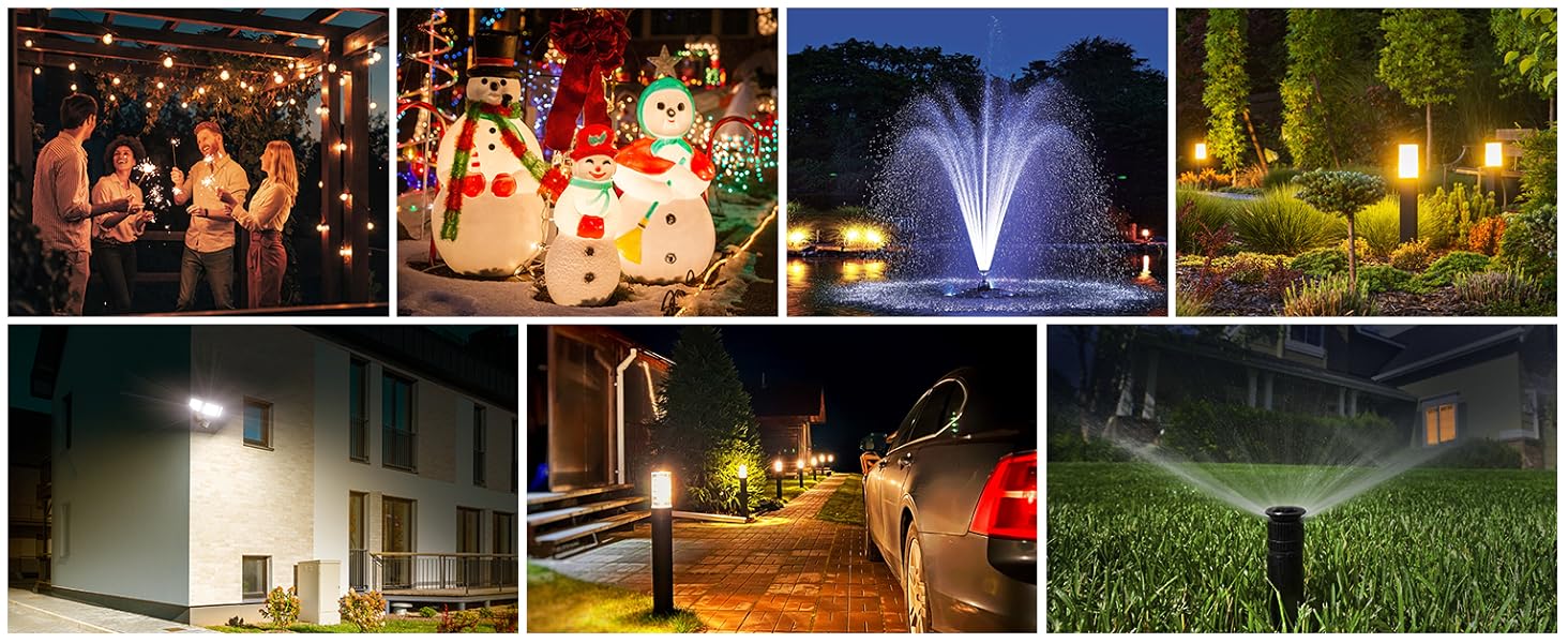 outdoor light timers waterproof