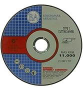 Benchmark Abrasives 6" Aluminium Oxide Quality Thin Cut Off Wheel for Metal and Stainless Steel ....